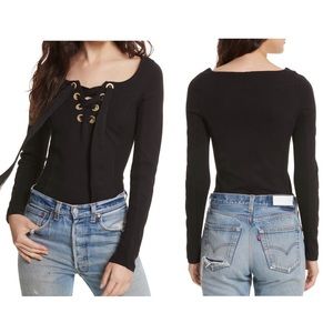 Free People | Looking Back Lace-Up Top